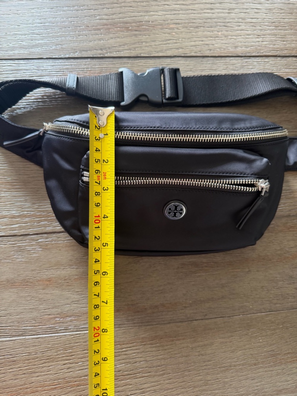 NEW Tory Burch Black Nylon Belt Bag - Picture 10 of 10